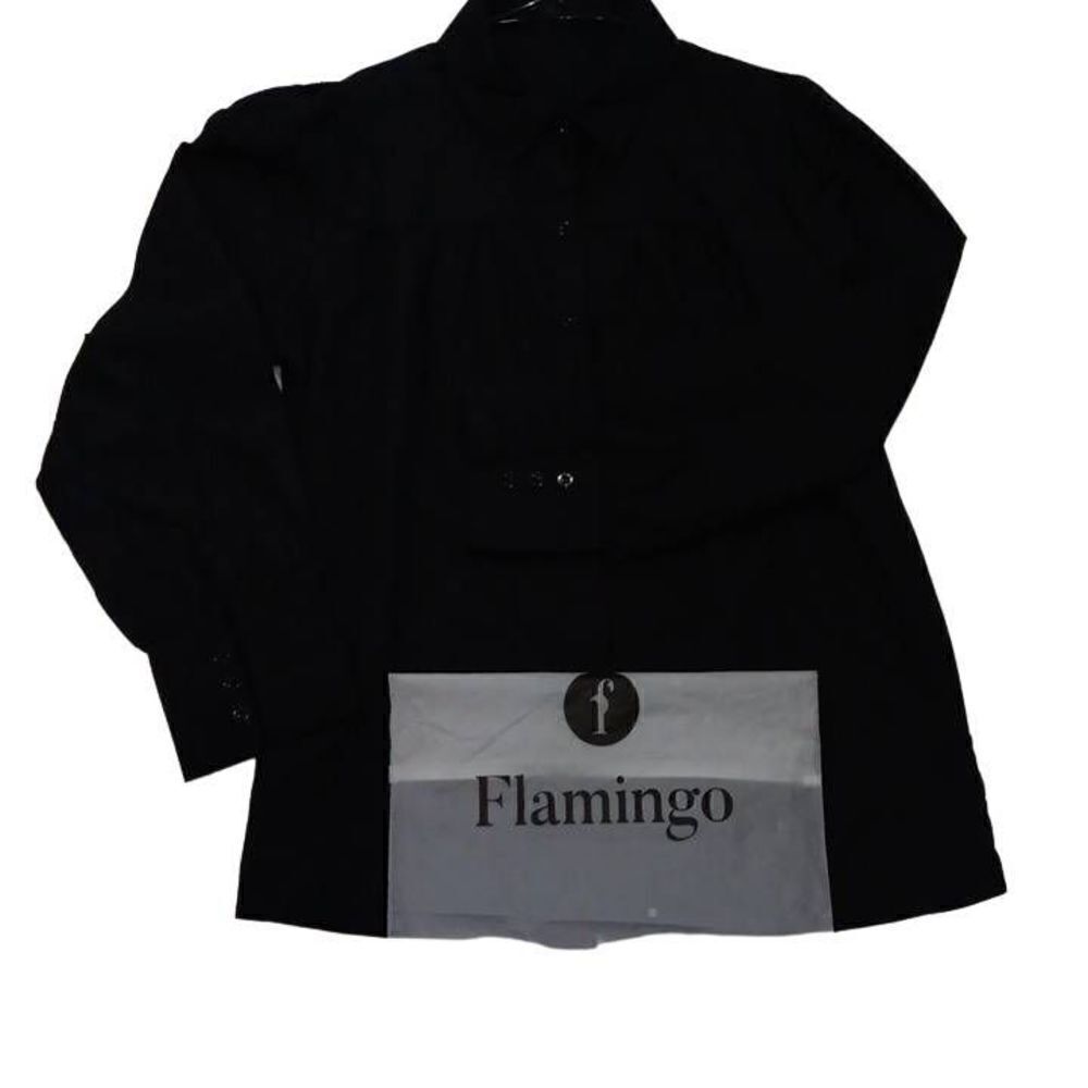 Flamingo brand, black button up dress shirt.Size: Large NWOT